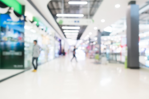 Abstract blur centro comercial interior