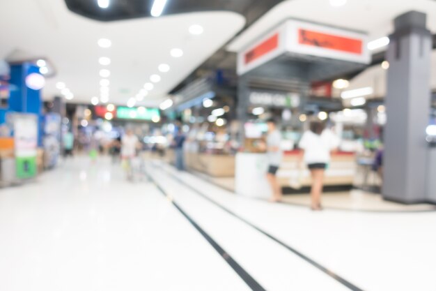 Abstract blur centro comercial interior