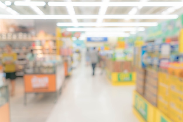 Abstract blur centro comercial y tienda al por menor interior