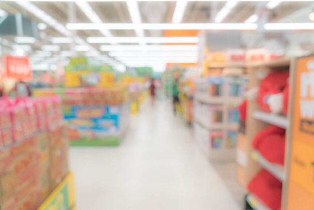 Abstract blur centro comercial y tienda al por menor interior