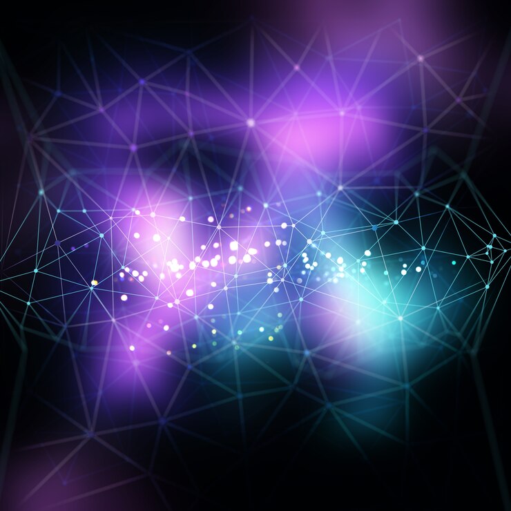 Photo Gratis abstract low poly background with connecting dots and lines
