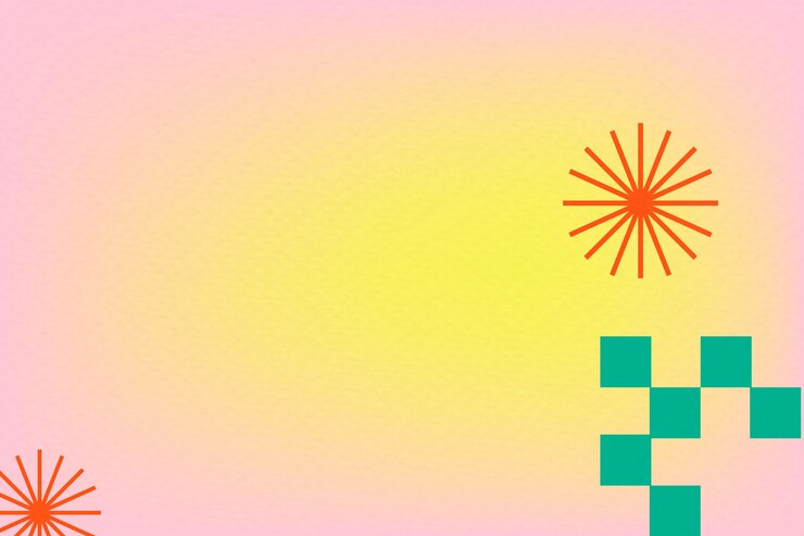 Photo Gratis abstract memphis pink background gradient with geometric shapes