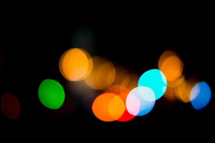 Foto gratuito abstracto colorido luces de neón de fondo