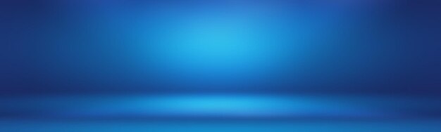 Abstracto gradiente de lujo fondo azul liso azul oscuro con estandarte de estudio de viñeta negra