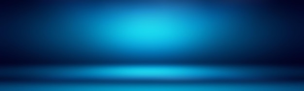 Abstracto gradiente de lujo fondo azul liso azul oscuro con estandarte de estudio de viñeta negra