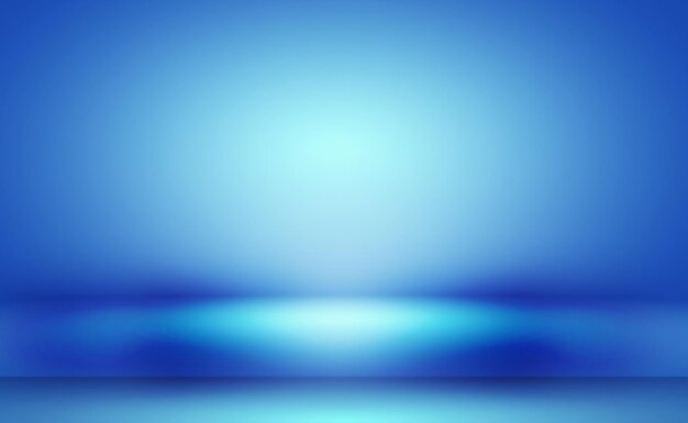 Abstracto gradiente de lujo fondo azul liso azul oscuro con estandarte de estudio de viñeta negra