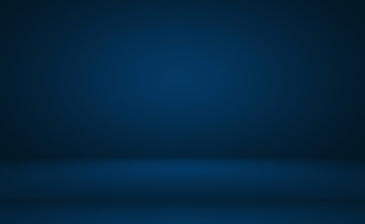 Foto gratuito abstracto gradiente de lujo fondo azul liso azul oscuro con estandarte de estudio de viñeta negra