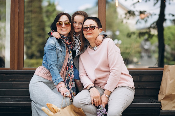 Foto gratuito abuela, madre, hija