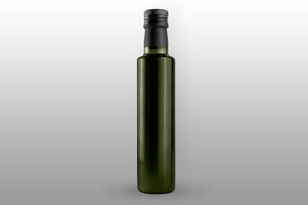 Aceite de oliva verde aislado