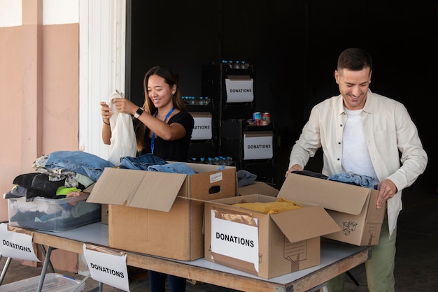 Acerca de la organización voluntaria de material para donaciones