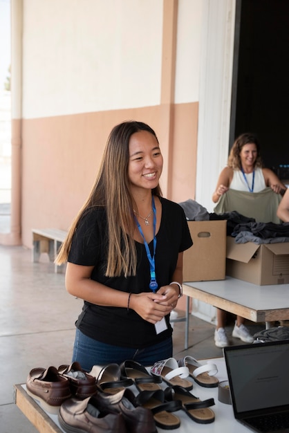 Acerca de la organización voluntaria de material para donaciones