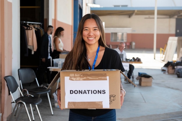 Acerca de la organización voluntaria de material para donaciones