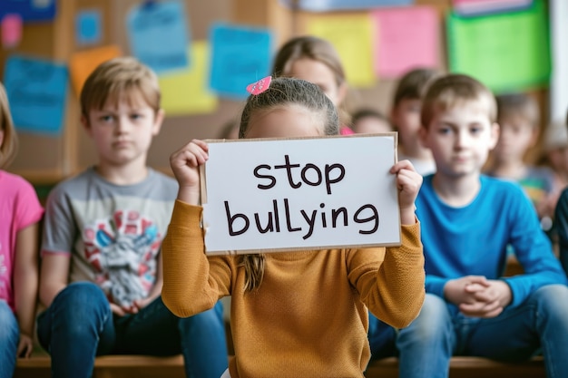 Foto gratuita el acoso escolar a los niños