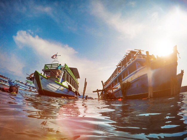 Actividad de snorkeling Yacht Boat Sea