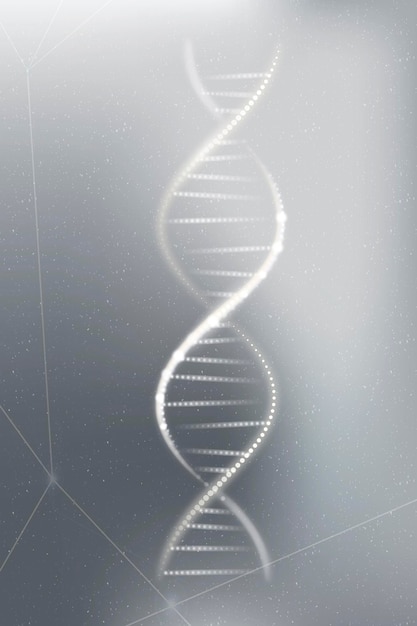ADN genética biotecnología ciencia gris neón gráfico