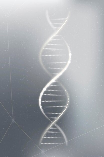 ADN genética biotecnología ciencia gris neón gráfico