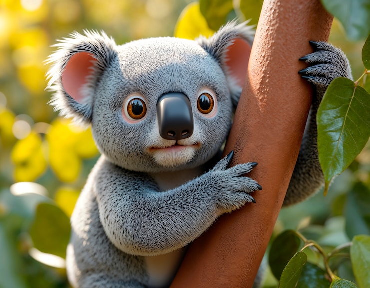 Foto gratuito el adorable bebé koala