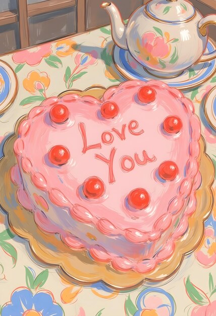 Adorable ilustración para el día de San Valentín