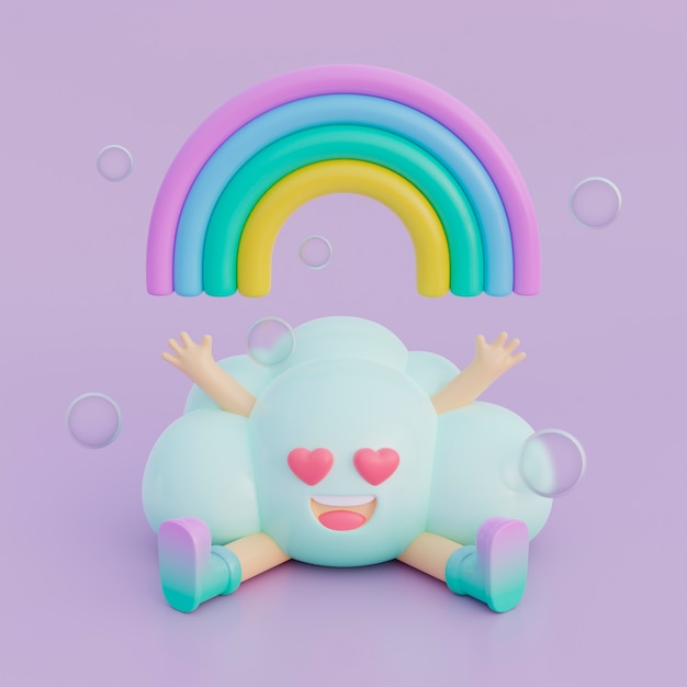 Foto gratuita adorable personaje 3d para niños