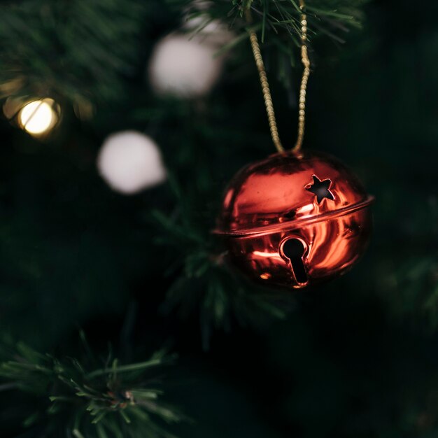 Adorno de cascabel de árbol de Navidad