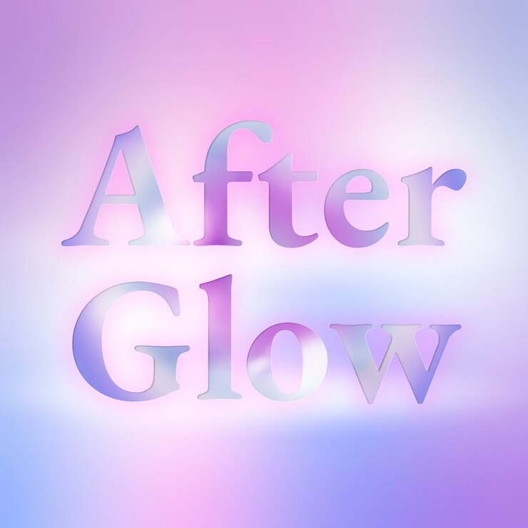 Photo Gratis afterglow aesthetic typography in colorful gradient font