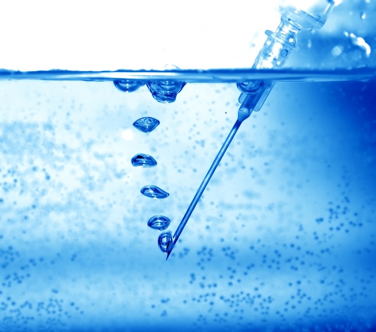 Foto gratuito agua en agua con burbujas de aire