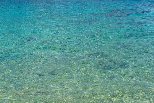 Agua de mar en un día soleado