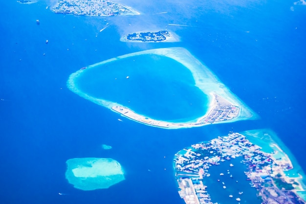 agua viajes de verano plano de la isla