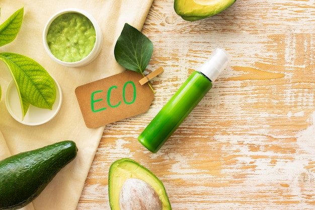 Aguacate eco crema spa cosmética natural