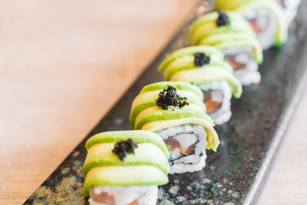 aguacates Plato de la cocina rollo de sushi