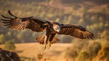 Foto gratuita Águila volando en el cielo