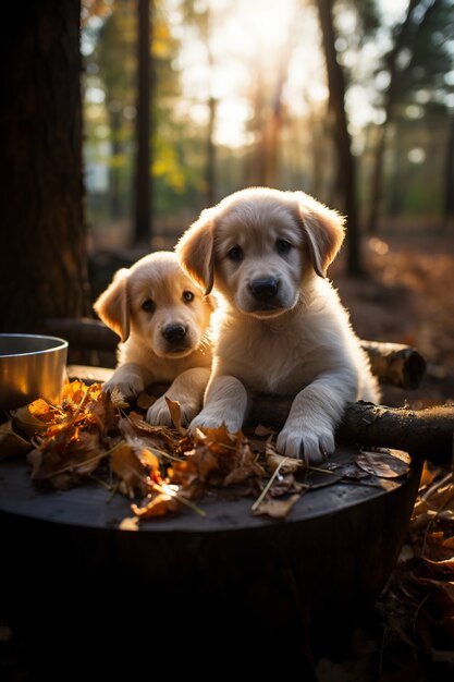 Ai generado de perro labrador retriever