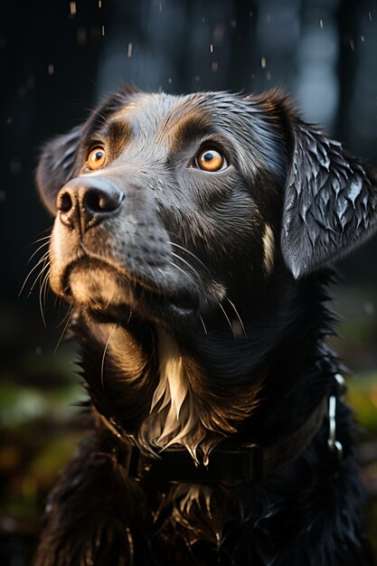 Ai generado de perro labrador retriever