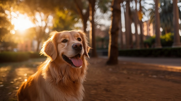 Ai generado de perro labrador retriever