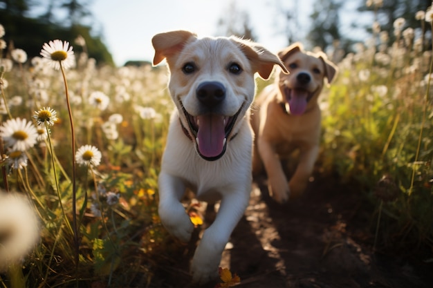 Ai generado de perro labrador retriever