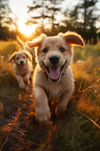 Ai generado de perro labrador retriever