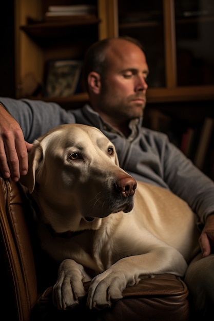 Ai generado de perro labrador retriever