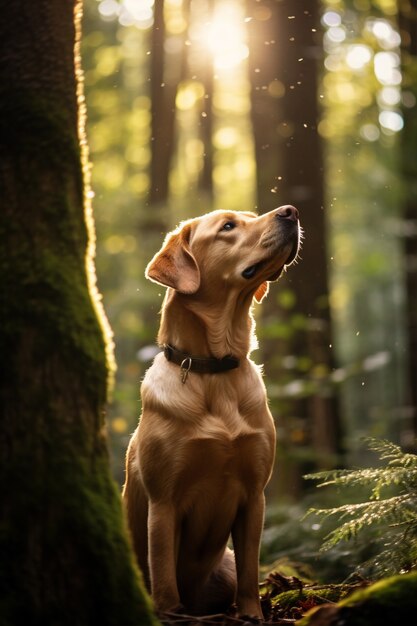 Ai generado de perro labrador retriever