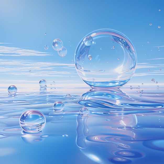 Ai generó agua 3d