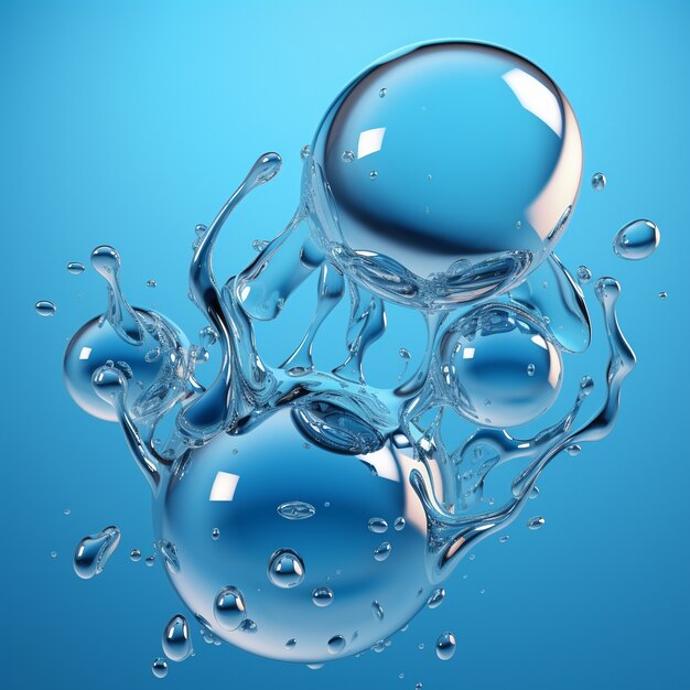Ai generó agua 3d