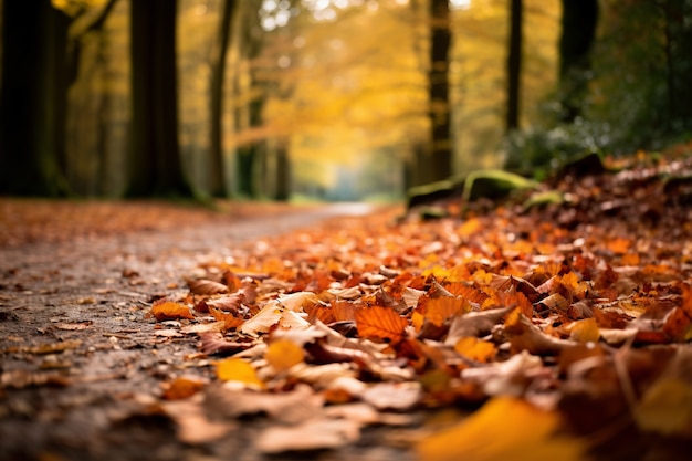 Foto gratuita ai generó hojas de otoño