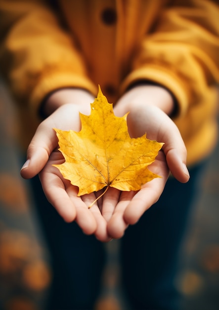 Foto gratuita ai generó hojas de otoño