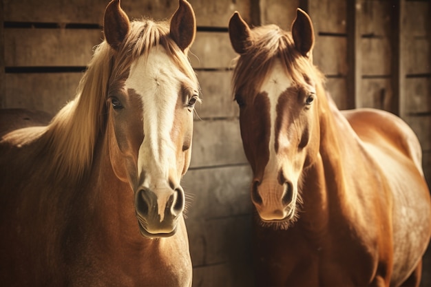 Foto gratuita ai generó una imagen de caballos