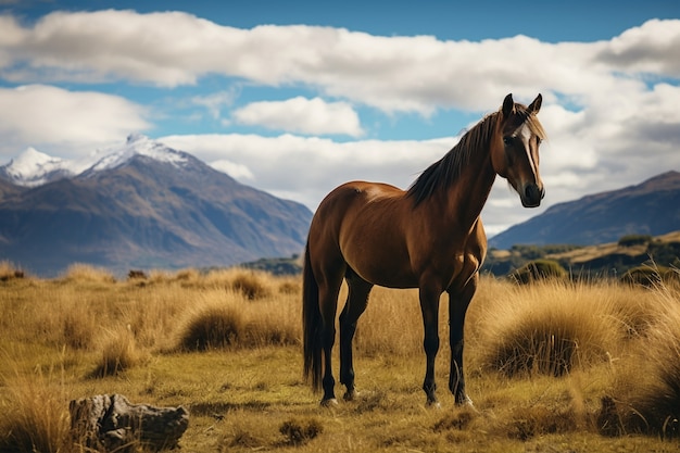 Foto gratuita ai generó una imagen de caballos