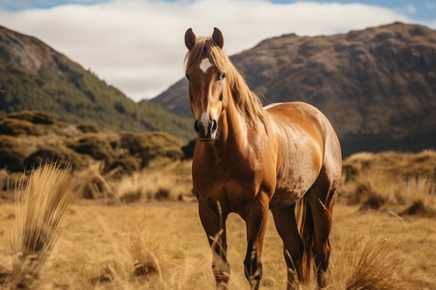 Foto gratuita ai generó una imagen de caballos