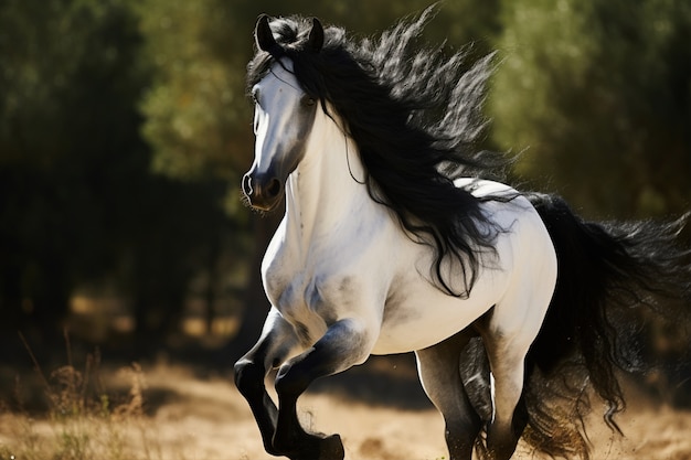 Foto gratuita ai generó una imagen de caballos