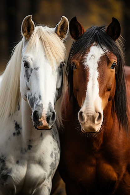 Foto gratuita ai generó una imagen de caballos