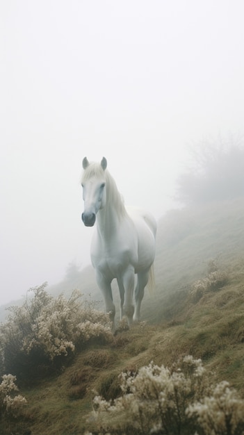 Foto gratuita ai generó una imagen de caballos