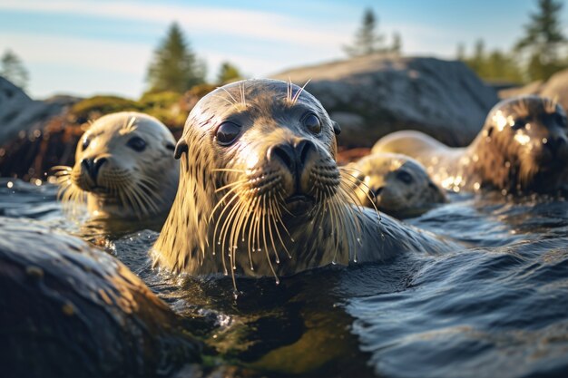 Ai generó imágenes realistas de focas