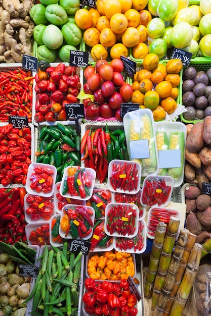 ají y otras verduras